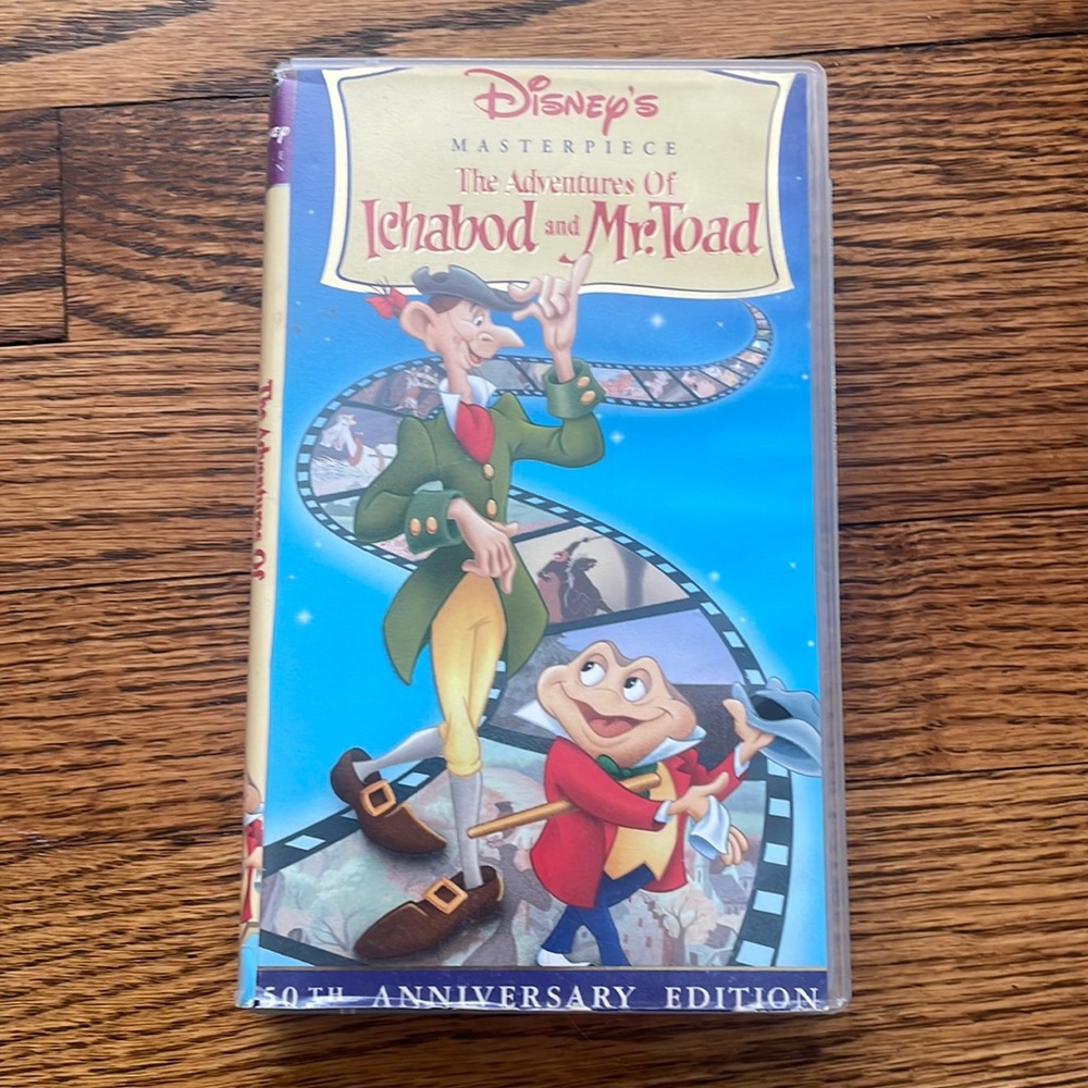VHS Disney’s Masterpiece The Adventures of Ichabod and Mr. Toad 50th Anniversary